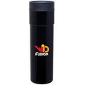 16 Oz. Black Como Stainless Steel Tumbler